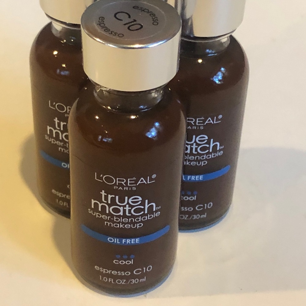 New L’Oreal C10 True Match Foundation Dark Set 3 blendable